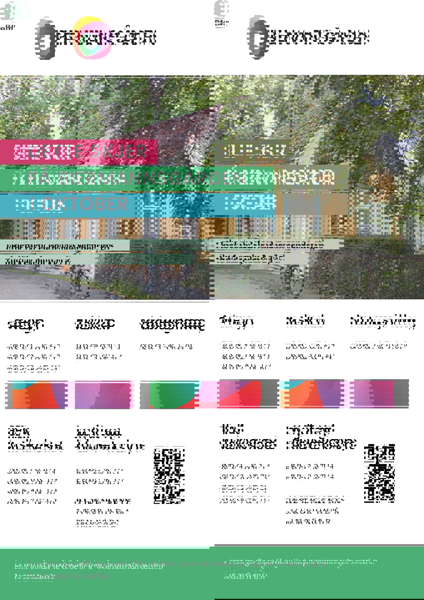 Aktivitetsprogram for oktober